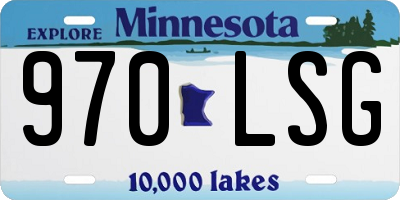 MN license plate 970LSG