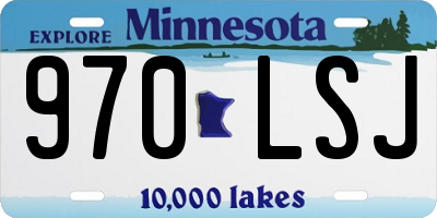 MN license plate 970LSJ