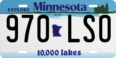 MN license plate 970LSO