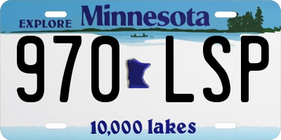 MN license plate 970LSP