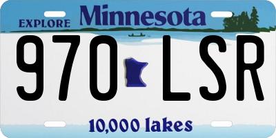 MN license plate 970LSR