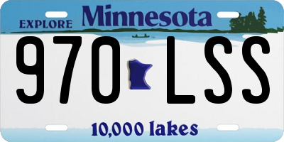 MN license plate 970LSS