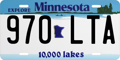 MN license plate 970LTA