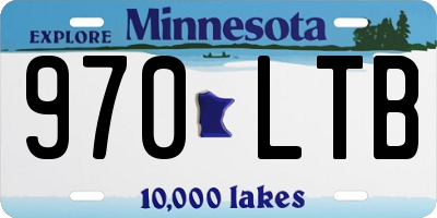 MN license plate 970LTB