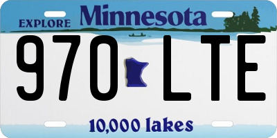 MN license plate 970LTE