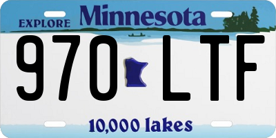 MN license plate 970LTF