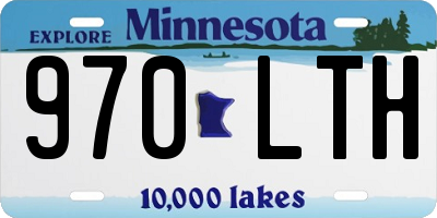 MN license plate 970LTH