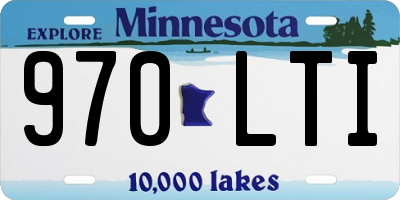 MN license plate 970LTI