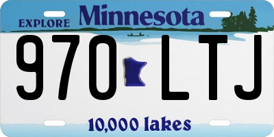 MN license plate 970LTJ