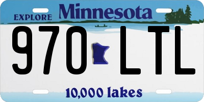 MN license plate 970LTL