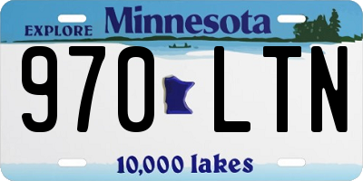 MN license plate 970LTN