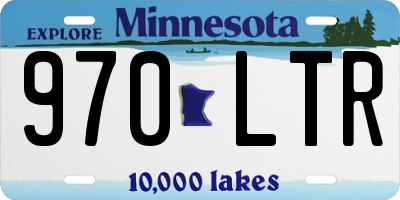 MN license plate 970LTR