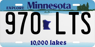 MN license plate 970LTS