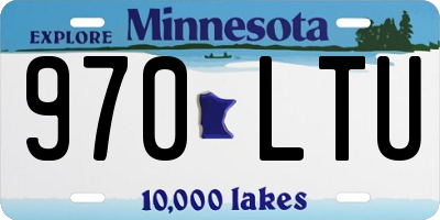 MN license plate 970LTU