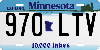 MN license plate 970LTV