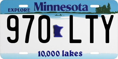 MN license plate 970LTY