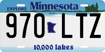 MN license plate 970LTZ