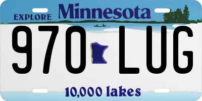 MN license plate 970LUG