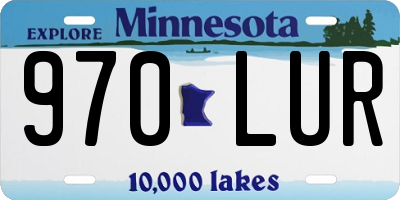 MN license plate 970LUR