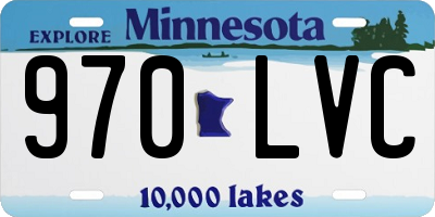 MN license plate 970LVC