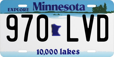 MN license plate 970LVD