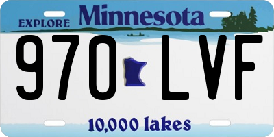 MN license plate 970LVF