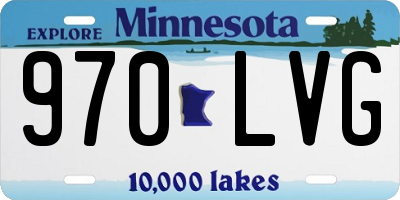 MN license plate 970LVG