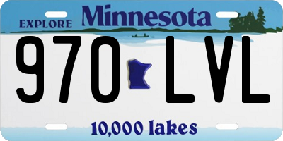 MN license plate 970LVL