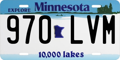 MN license plate 970LVM