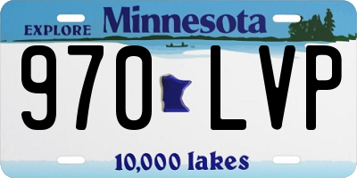 MN license plate 970LVP