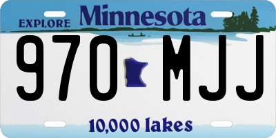 MN license plate 970MJJ