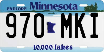 MN license plate 970MKI
