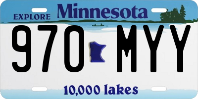 MN license plate 970MYY