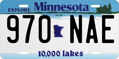 MN license plate 970NAE