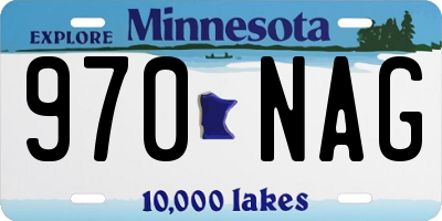 MN license plate 970NAG