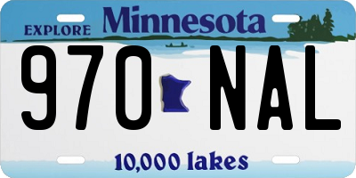 MN license plate 970NAL