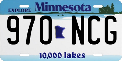 MN license plate 970NCG