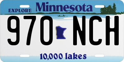 MN license plate 970NCH