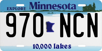 MN license plate 970NCN