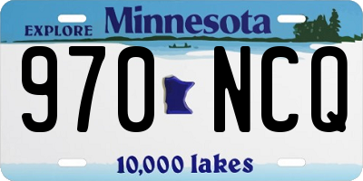 MN license plate 970NCQ