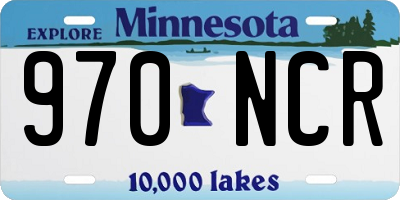 MN license plate 970NCR
