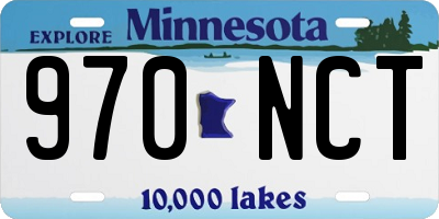 MN license plate 970NCT