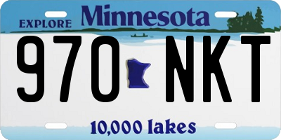 MN license plate 970NKT
