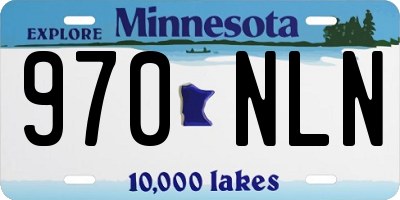 MN license plate 970NLN