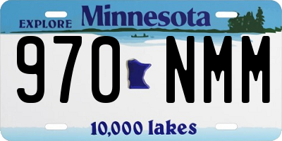 MN license plate 970NMM