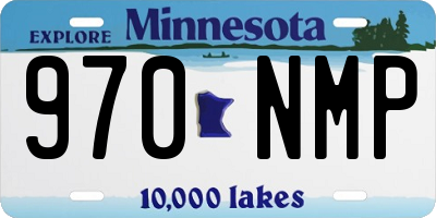 MN license plate 970NMP