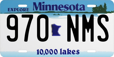 MN license plate 970NMS