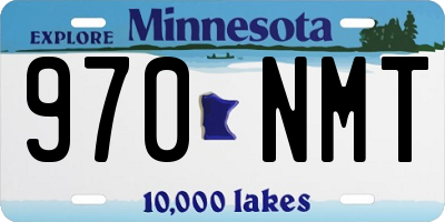 MN license plate 970NMT