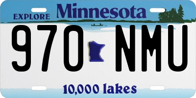 MN license plate 970NMU