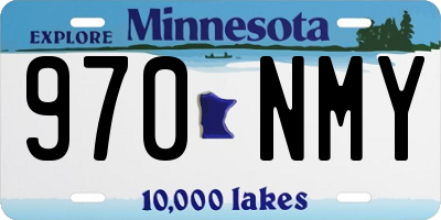 MN license plate 970NMY
